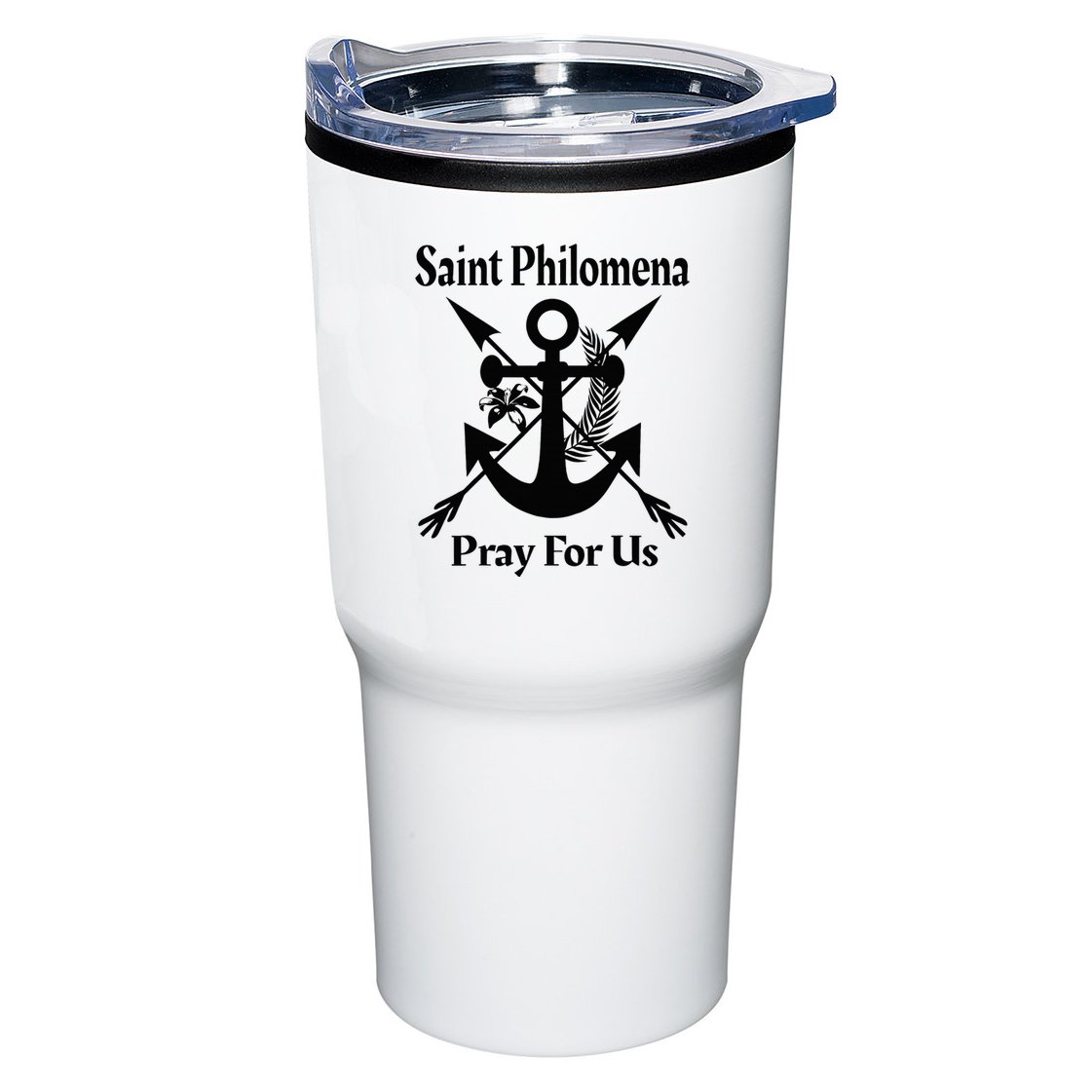 Saint Philomena Catholic St Anchor Image Lily Arrows Tumbler