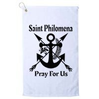 Saint Philomena Catholic St Anchor Image Lily Arrows Golf Towel