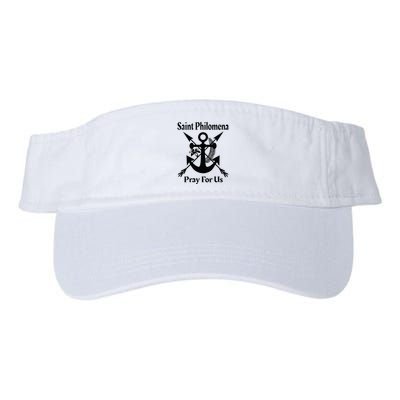Saint Philomena Catholic St Anchor Image Lily Arrows Visor