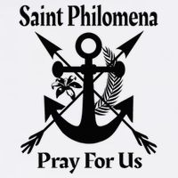 Saint Philomena Catholic St Anchor Image Lily Arrows Short Acrylic Beanie