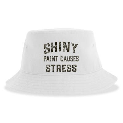 Shiny Paint Causes Stress Rat Rod Rules Automotive Sustainable Bucket Hat