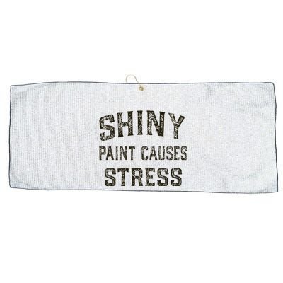 Shiny Paint Causes Stress Rat Rod Rules Automotive Large Microfiber Waffle Golf Towel