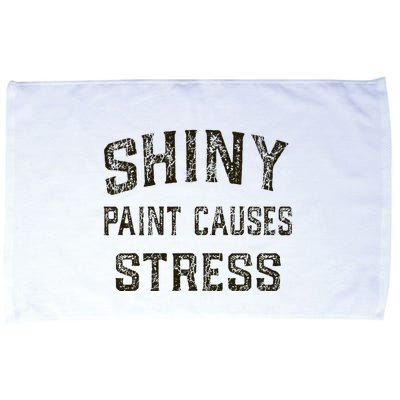 Shiny Paint Causes Stress Rat Rod Rules Automotive Microfiber Hand Towel