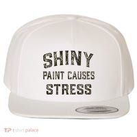 Shiny Paint Causes Stress Rat Rod Rules Automotive Wool Snapback Cap
