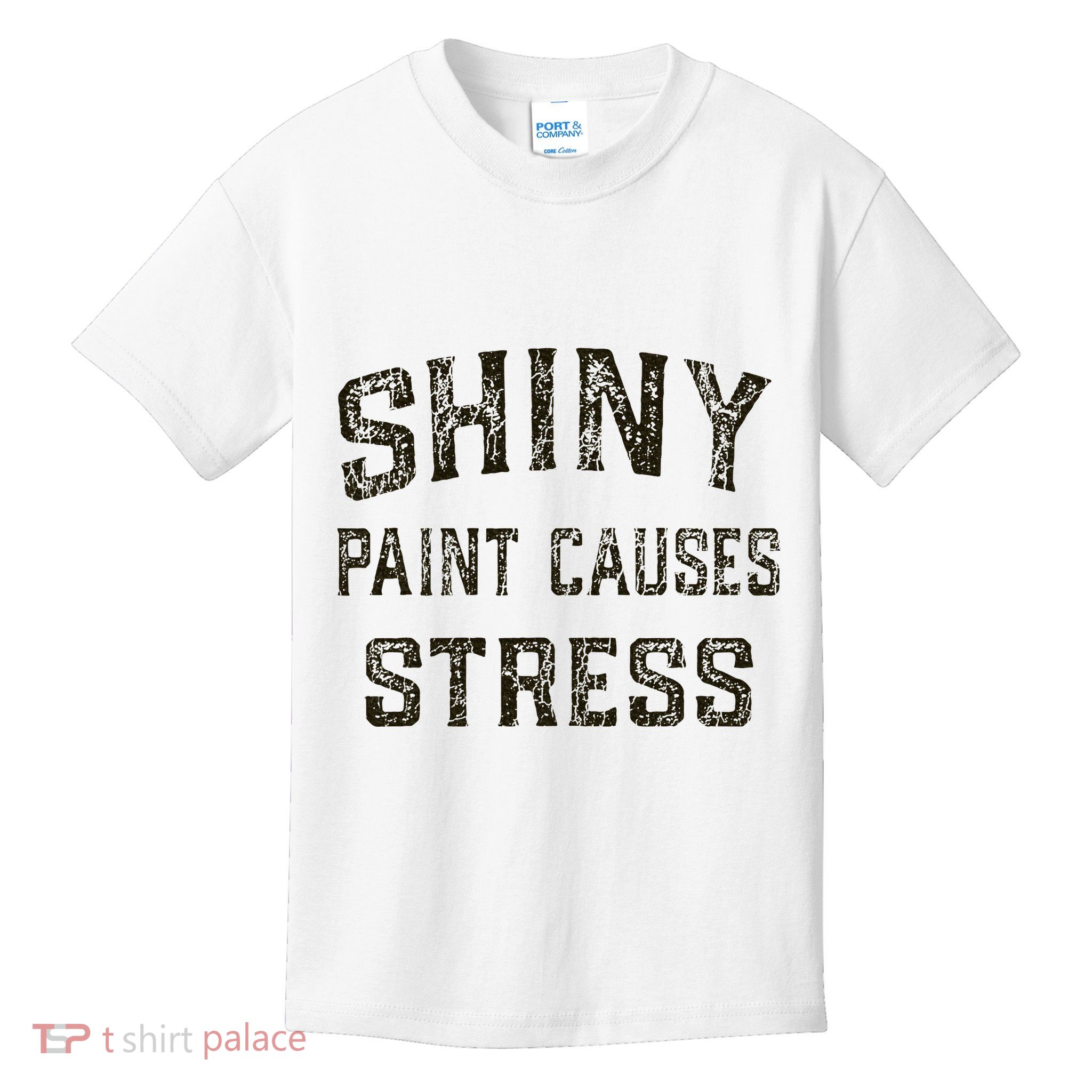 Shiny Paint Causes Stress Rat Rod Rules Automotive Kids T-Shirt