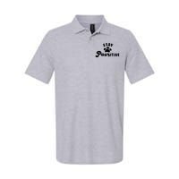 Stay Pawsitive Cute Dog Quote Softstyle Adult Sport Polo