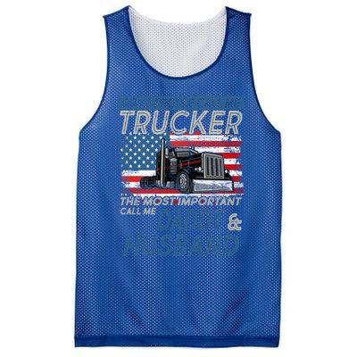 Some People Call Me Trucker The Most Important Call Me Daddy Gift Mesh Reversible Basketball Jersey Tank