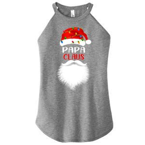 Santa Papa Claus Ugly Christmas Family Matching Pajama Great Gift Women's Perfect Tri Rocker Tank