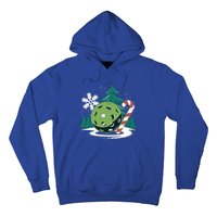 Snowy Pickleball Christmas Tree Festive Winter Snowflake Gift Hoodie