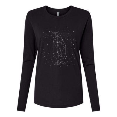 Sternbild Penguin Constellation Emperor Sea Bird Penguin Womens Cotton Relaxed Long Sleeve T-Shirt