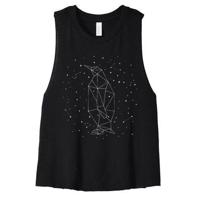 Sternbild Penguin Constellation Emperor Sea Bird Penguin Women's Racerback Cropped Tank