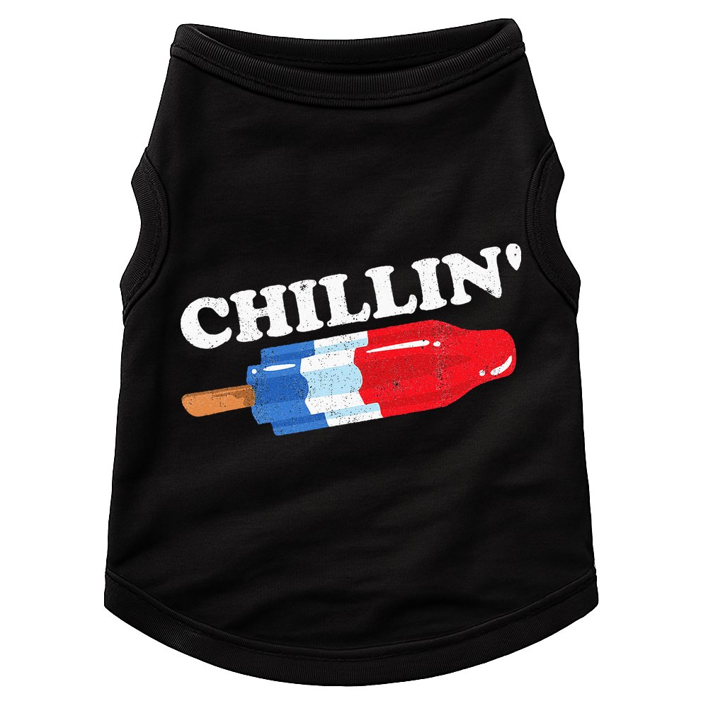 Summer Popsicle Chillin Funny Bomb Retro 80s Pop Gift Doggie Tank