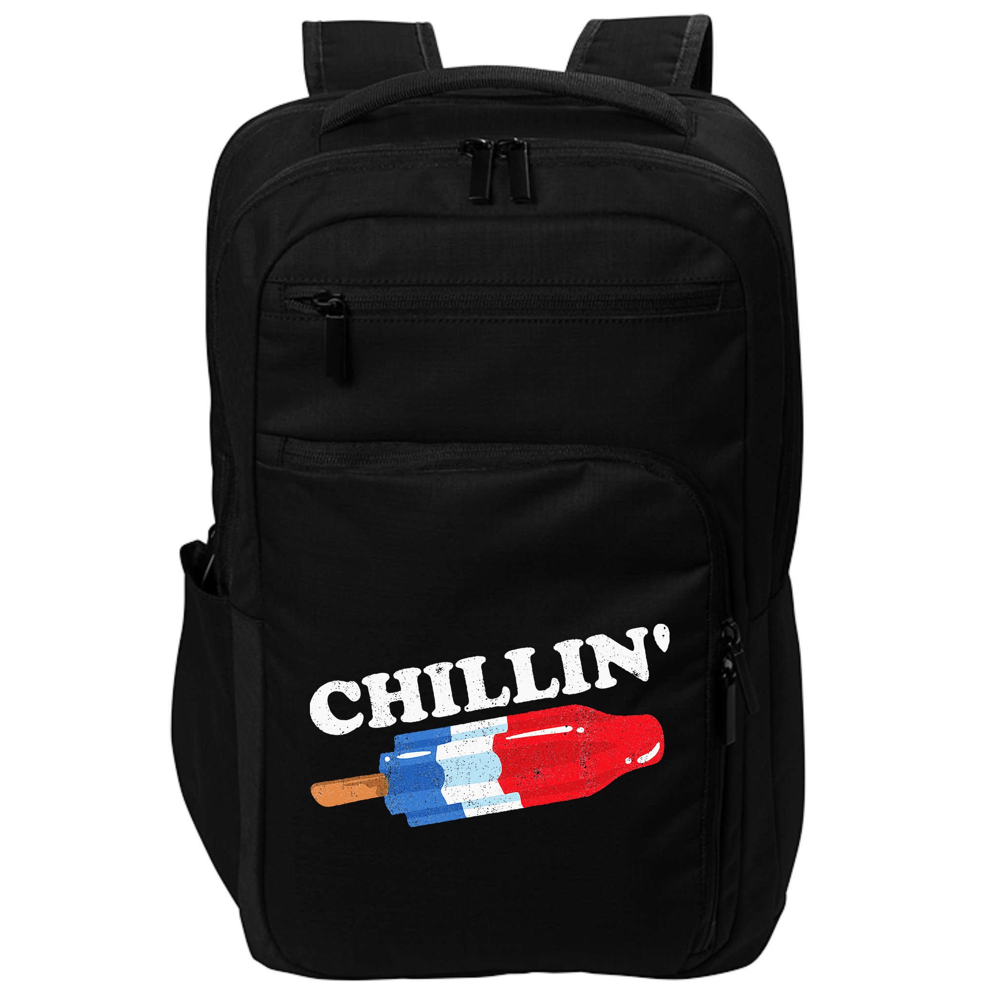 Summer Popsicle Chillin Funny Bomb Retro 80s Pop Gift Impact Tech Backpack