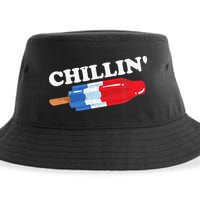 Summer Popsicle Chillin Funny Bomb Retro 80s Pop Gift Sustainable Bucket Hat