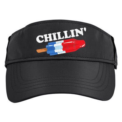Summer Popsicle Chillin Funny Bomb Retro 80s Pop Gift Adult Drive Performance Visor
