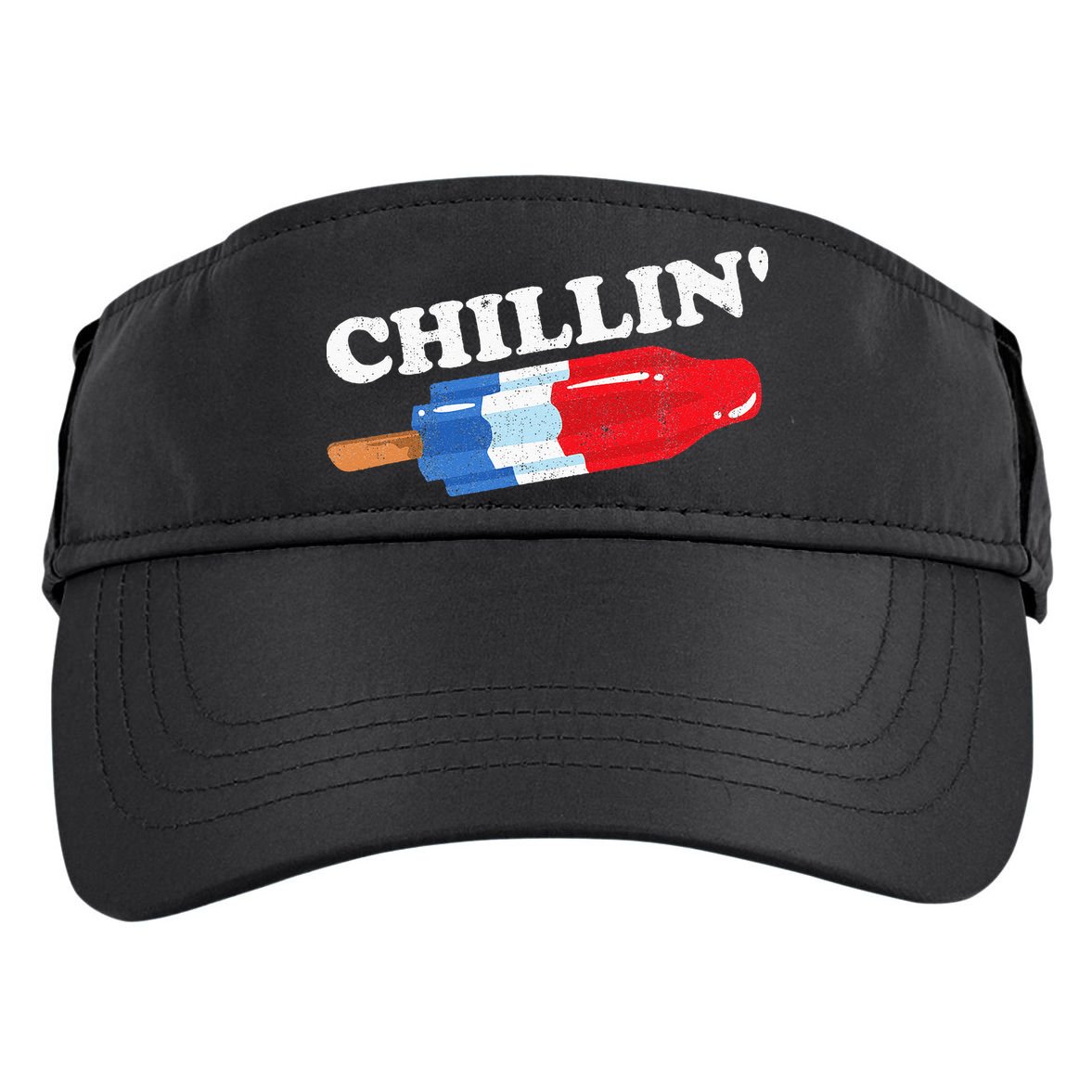 Summer Popsicle Chillin Funny Bomb Retro 80s Pop Gift Adult Drive Performance Visor