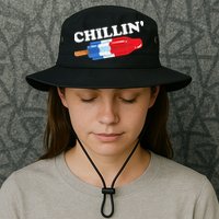 Summer Popsicle Chillin Funny Bomb Retro 80s Pop Gift Bucket Hat