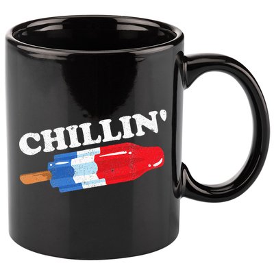 Summer Popsicle Chillin Funny Bomb Retro 80s Pop Gift 11oz C Handle Ceramic Mug