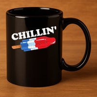 Summer Popsicle Chillin Funny Bomb Retro 80s Pop Gift 11oz C Handle Ceramic Mug