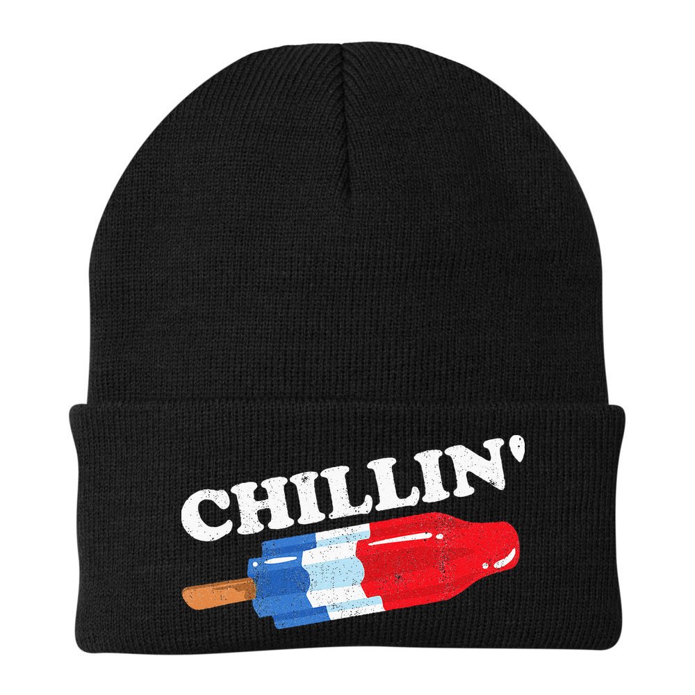 Summer Popsicle Chillin Funny Bomb Retro 80s Pop Gift Beanie