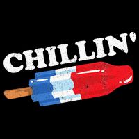 Summer Popsicle Chillin Funny Bomb Retro 80s Pop Gift Cropped Pullover Crew