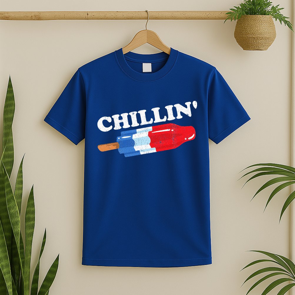 Summer Popsicle Chillin Funny Bomb Retro 80s Pop Gift T-Shirt