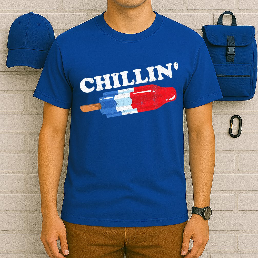 Summer Popsicle Chillin Funny Bomb Retro 80s Pop Gift T-Shirt
