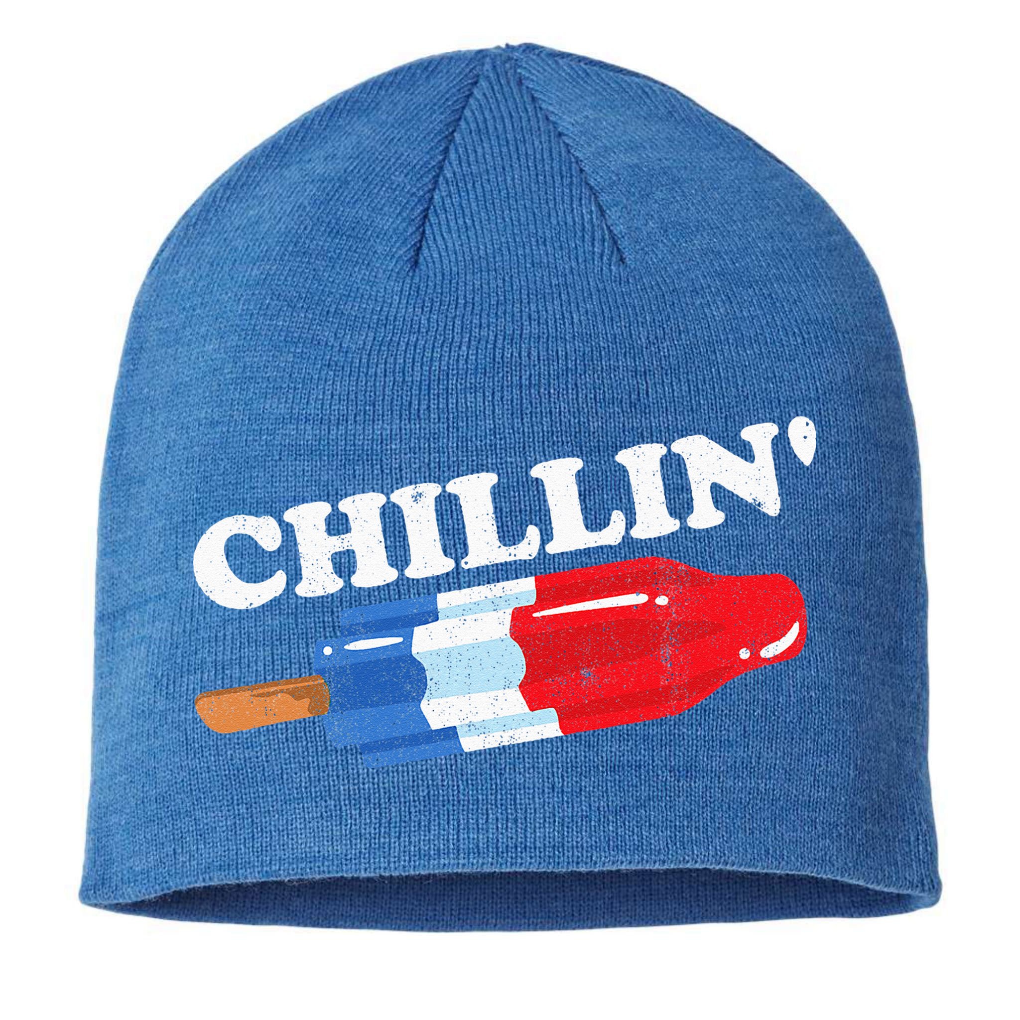 Summer Popsicle Chillin Funny Bomb Retro 80s Pop Gift Sustainable Beanie