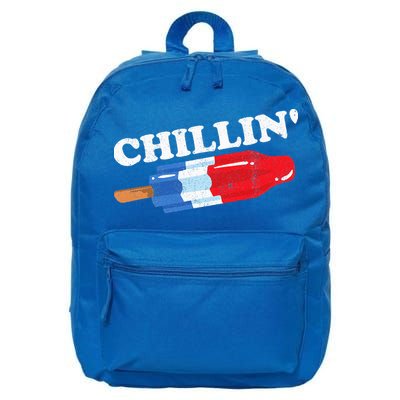 Summer Popsicle Chillin Funny Bomb Retro 80s Pop Gift 16 in Basic Backpack