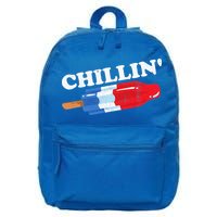 Summer Popsicle Chillin Funny Bomb Retro 80s Pop Gift 16 in Basic Backpack