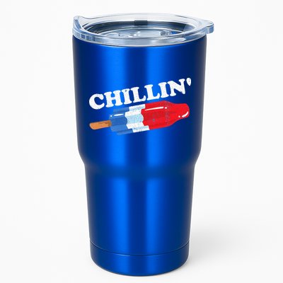 Summer Popsicle Chillin Funny Bomb Retro 80s Pop Gift Tumbler