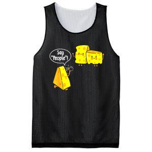 Say People Cheese Lover Food Dairy Milk Gouda Cheddar Brie Mesh Reversible Basketball Jersey Tank