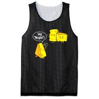 Say People Cheese Lover Food Dairy Milk Gouda Cheddar Brie Mesh Reversible Basketball Jersey Tank