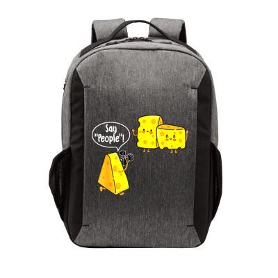 Say People Cheese Lover Food Dairy Milk Gouda Cheddar Brie Vector Backpack