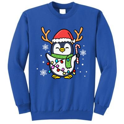 Santa Penguin Christmas Penguin Gift Tall Sweatshirt