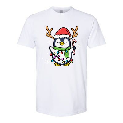 Santa Penguin Christmas Penguin Gift Softstyle® CVC T-Shirt