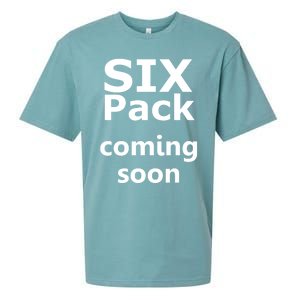 Six Pack Coming Soon Funny Big Tummy Meaningful Gift Sueded Cloud Jersey T-Shirt