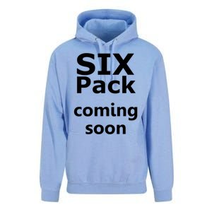 Six Pack Coming Soon Funny Big Tummy Meaningful Gift Unisex Surf Hoodie