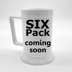 Six Pack Coming Soon Funny Big Tummy Meaningful Gift Beer Stein