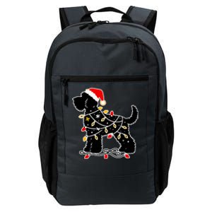 Santa Puppy Christmas Lights Daily Commute Backpack