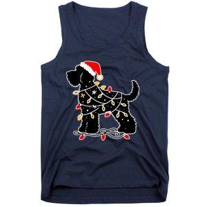 Santa Puppy Christmas Lights Tank Top