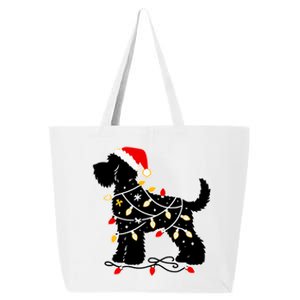 Santa Puppy Christmas Lights 25L Jumbo Tote