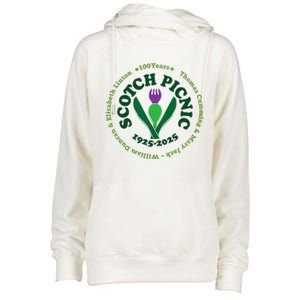 Scotch Picnic Clear Backgound Womens Funnel Neck Pullover Hood