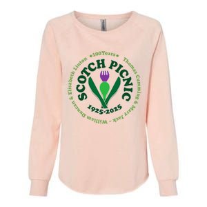 Scotch Picnic Clear Backgound Womens California Wash Sweatshirt