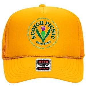 Scotch Picnic Clear Backgound High Crown Mesh Back Trucker Hat