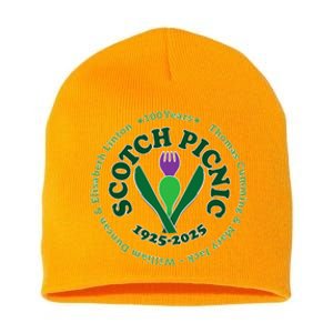 Scotch Picnic Clear Backgound Short Acrylic Beanie