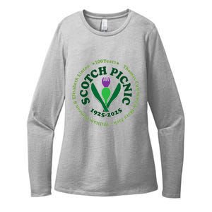 Scotch Picnic Clear Backgound Womens CVC Long Sleeve Shirt