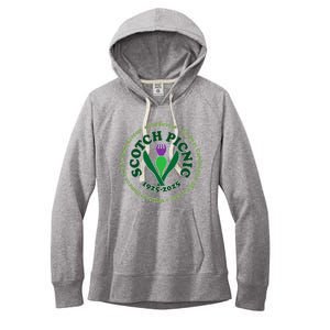 Scotch Picnic Clear Backgound Women's Fleece Hoodie