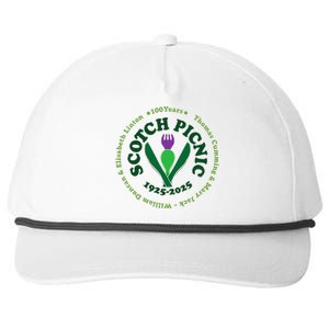 Scotch Picnic Clear Backgound Snapback Five-Panel Rope Hat