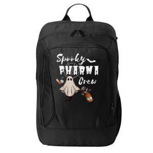 Spooky Pharma Crew Ghost Halloween Pharmacist Pharmacology City Backpack